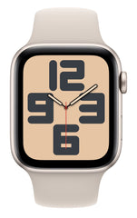 Apple Watch SE GPS 44mm Starlight Aluminium Case w/ Starlight Sport Band - M/L (Grade A1 - Like New) - MRE53QA/A_A1