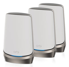 NETGEAR Orbi Quad-band RBKE963 AXE11000 WiFi 6E Mesh System Quad-band (2.4 GHz / 5 GHz-1 / 5 GHz-2 / 6 GHz) Wi-Fi 6 (802.11ax) Grey, White 16 InternalRBKE963-100EUS