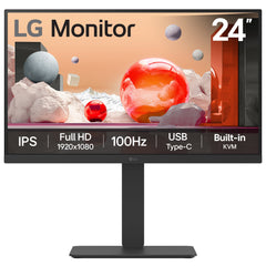 LG 24BA650-B LED display 60.5 cm (23.8") 1920 x 1080 pixels Full HD Black24BA650-B.AEK
