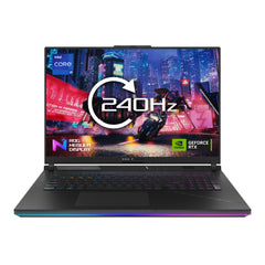 ASUS ROG Strix SCAR 18 G834JY-N6005W Intel® Core™ i9 i9-13980HX Laptop 45.7 cm (18") WQXGA 32 GB DDR5-SDRAM 2 TB SSD NVIDIA GeForce RTX 4090 Wi-Fi 6E (802.11ax) Windows 11 Home Black90NR0CG1-M00070