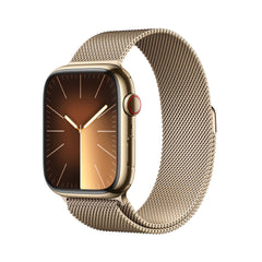 Apple Watch Series 9 GPS + Cellular 45mm Gold Stainless Steel Case w/ Gold Milanese LoopMRMU3QA/A