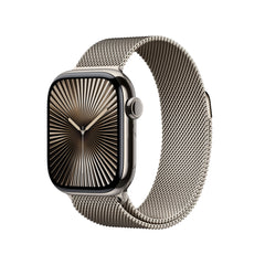 Apple Watch Series 10 GPS + Cellular 42mm Natural Titanium Case with Natural Milanese LoopMWXF3QA/A