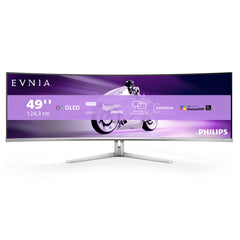 Philips Evnia 8000 49M2C8900/00 computer monitor 124.2 cm (48.9") 5120 x 1440 pixels Dual QHD QD-OLED White49M2C8900/00
