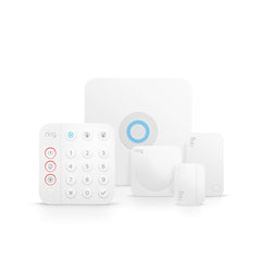Ring Alarm Security Kit, 5 piece - 2nd Generation security alarm system Wi-Fi WhiteB08L5TWL9D