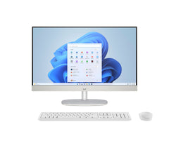 HP 24-cr1008na Intel Core Ultra 5 125U 60.5 cm (23.8") 1920 x 1080 pixels All-in-One PC 8 GB DDR5-SDRAM 512 GB SSD Windows 11 Home Wi-Fi 6 (802.11ax) WhiteA46FFEA