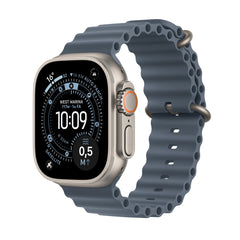 Apple Watch Ultra 3 GPS + Cellular 49mm Natural Titanium Case with Anchor Blue Ocean BandMEWH4DH/A