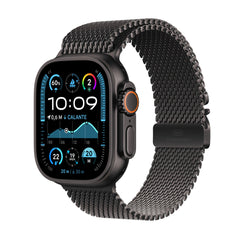 Apple Watch Ultra 2 GPS + Cellular 49mm Black Titanium Case with Black Titanium Milanese Loop - LMX5V3QA/A