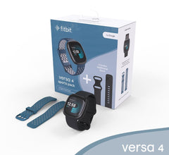 Fitbit Versa 4 AMOLED Digital Touchscreen Graphite GPS (satellite)FB523BKBK-EUBNDL