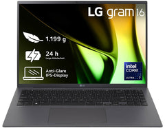 LG Gram 16Z90S-G.AA79A1 laptop Intel Core Ultra 7 155H 40.6 cm (16") WQXGA 16 GB LPDDR5x-SDRAM 1 TB SSD Wi-Fi 6E (802.11ax) Windows 11 Home Grey16Z90S-G.AA79A1