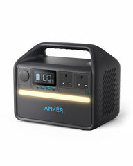 Anker 535 Portable Power Station, Portable Generator 512Wh (PowerHouse 512Wh), 500W 9 - Port Outdoor Generator with 4 AC Outlets, 60W USB - C PD Output, LED Light for Camping, RV, Emergencies, and More - A1751211