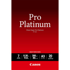 Canon PT-101 Pro Platinum Photo Paper A3 - 20 Sheets2768B017