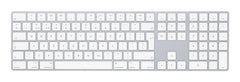 Apple Magic w/ Numeric Keypad keyboard Universal Bluetooth QWERTY UK English Silver, WhiteMXCJ3B/A