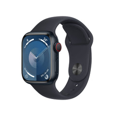 Apple Watch Series 9 GPS + Cellular 41mm Midnight Aluminium Case w/ Midnight Sport Band - S/MMRHR3QA/A
