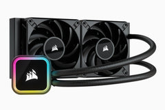 Corsair H100i Processor All-in-one liquid cooler 12 cm Black 1 pc(s)CW-9060058-WW