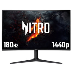 Acer Nitro XZ322QUV3 curved gaming monitor - 31.5", 1500R, Quad HD, 180Hz, 1ms, FreeSync, DisplayHDR 400, HDMI & DP - UM.JX0EE.307