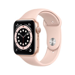 Apple Watch Series 6 GPS, 40mm Gold Aluminium Case with Pink Sand Sport Band - RegularMG123B/A