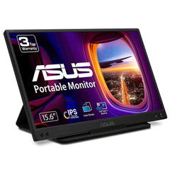ASUS ZenScreen MB166C computer monitor 39.6 cm (15.6") 1920 x 1080 pixels Full HD LED Black - 90LM07D3-B01170