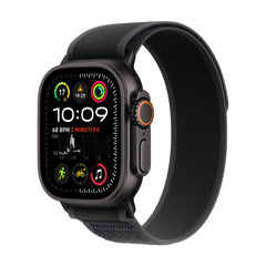 Apple Watch Ultra 2 GPS + Cellular 49mm Black Titanium Case with Black Trail Loop - S/MMX4U3QA/A
