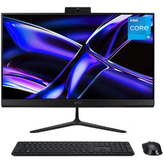 Acer Aspire C24-B All-in-One Desktop - Intel Core i5-13420H, 8GB, 512GB SSD, Integrated Graphics, 23.8" Full HD, Windows 11, Black - DQ.BR8EK.002