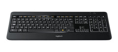 Logitech Wireless Illuminated K800 keyboard RF Wireless AZERTY Belgian Black920-002379