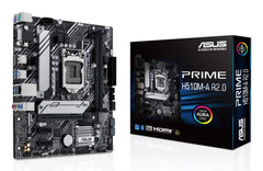 ASUS PRIME H510M-A R2.0 Intel H510 LGA 1200 (Socket H5) micro ATX - 90MB1FP0-M0EAY0
