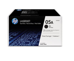 HP 05A 2-pack Black Original LaserJet Toner CartridgesCE505D