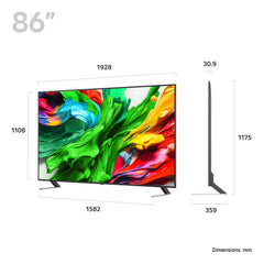 LG 86QNED85A6C.AEK TV 2.18 m (86") 4K Ultra HD Smart TV Wi-Fi Black86QNED85A6C.AEK