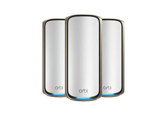 NETGEAR Orbi 970 Series Quad-Band WiFi 7, 3-Pack Quad-band (2.4 GHz / 5 GHz-1 / 5 GHz-2 / 6 GHz) Wi-Fi 6 (802.11ax) Grey InternalRBE973S-100EUS