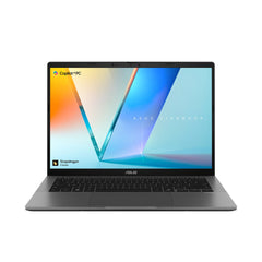 ASUS Vivobook S 14 S3407QA-KP003W Copilot+ PC Qualcomm Snapdragon X1-26-100 Laptop 35.6 cm (14") WQXGA 16 GB LPDDR5x-SDRAM 512 GB SSD Wi-Fi 6E (802.11ax) Windows 11 Home Grey90NB16B2-M000T0