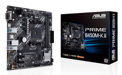 ASUS Prime B450M-K II AMD B450 Socket AM4 micro ATX - 90MB1600-M0EAY0