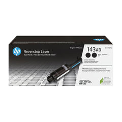 HP 143AD Dual Pack Black Original Neverstop Toner Reload KitW1143AD