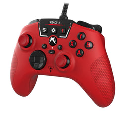 Turtle Beach React-R Red Wired Gaming Controller with Audio Controls, Mappable Buttons and Textured Grips. Officially Licensed for Xbox Series X or S, Xbox One and PCTBS-0734-05