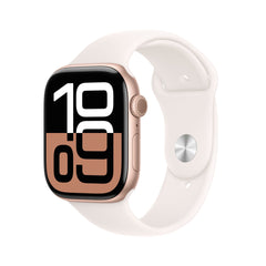 Apple Watch Series 10 GPS 46mm Rose Gold Aluminium Case with Light Blush Sport Band - M/LMWWU3QA/A