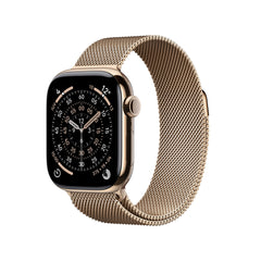 Apple Watch Series 11 GPS + Cellular 42mm Gold Titanium Case with Gold Milanese LoopMF8Y4MP/A