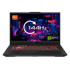 ASUS TUF Gaming A17 FA707XI-HX021W AMD Ryzen™ 9 7940HS Laptop 43.9 cm (17.3") Full HD 16 GB DDR5-SDRAM 512 GB SSD NVIDIA GeForce RTX 4070 Wi-Fi 6 (802.11ax) Windows 11 Home Black, Grey90NR0FL5-M001N0