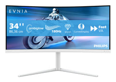 Philips Evnia 5000 34M2C5501A/00 computer monitor 86.4 cm (34") 3440 x 1440 pixels Wide Quad HD LCD White34M2C5501A/00