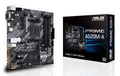 ASUS PRIME A520M-A II/CSM AMD A520 Socket AM4 micro ATX - 90MB17H0-M0EAYC