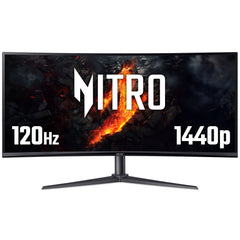 Acer NITRO XZ0 Nitro 34" Curved Ultra Wide QHD 120Hz Gaming Monitor (XZ340CUJ0) - UM.CX0EE.012