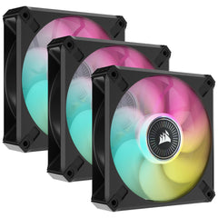 Corsair CO-9050113-WW computer cooling system Computer case Fan 12 cm Black 3 pc(s)CO-9050113-WW