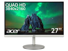 Acer CB2 CB282Ksmiiprx 28 inch UHD Monitor (IPS Panel, FreeSync, 60Hz, 4ms, HDR 10, Height Adjustable Stand, DP, HDMI, Silver/Black) - UM.PB2EE.004