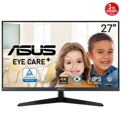 ASUS VY27UQ computer monitor 68.6 cm (27") 3840 x 2160 pixels 4K Ultra HD LCD Black - 90LM09U3-B01170