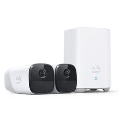 Eufy Security, eufyCam 2 Pro Wireless Home Security Camera System, 365-Day Battery Life, HomeKit Compatibility, 2K Resolution, IP67 Weatherproof, Night Vision, 2-Cam Kit, No Monthly Fee - T88513D1