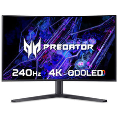 Acer Predator X32X curved QD-OLED gaming monitor - 31.5", QD-OLED, 1700R curve, 4K Ultra HD, 240Hz, 0.03ms, FreeSync Premium, DisplayHDR 400 True Black, HDMI, DP & USB-C - UM.JXXEE.X02