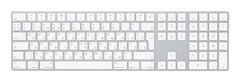 Apple Magic w/ Numeric Keypad keyboard Universal Bluetooth QWERTY Russian Silver, WhiteMXCJ3RS/A