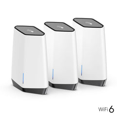 NETGEAR Orbi Pro WiFi 6 Tri-band Mesh System (SXK80B3) Tri-band (2.4 GHz / 5 GHz / 5 GHz) Wi-Fi 6 (802.11ax) Grey, White 14 InternalSXK80B3-100EUS