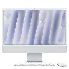 Apple iMac 24-inch with Retina 4.5K display, Nano-texture glass: M4 chip with 10‑core CPU and 10‑core GPU, 256GB SSD, 16GB - SilverMD3H4B/A