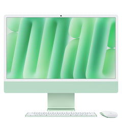 Apple iMac Apple M M4 59.7 cm (23.5") 4480 x 2520 pixels All-in-One PC 16 GB 256 GB SSD macOS Sequoia Wi-Fi 6E (802.11ax) GreenMWUE3B/A