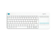 Logitech Wireless Touch K400 Plus keyboard Home RF Wireless Swiss White920-007134