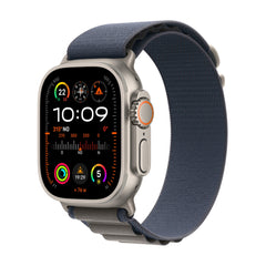 Apple Watch Ultra 2 GPS + Cellular, 49mm Titanium Case w/ Blue Alpine Loop - SmallMREK3B/A