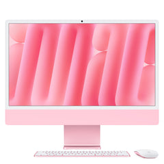 Apple iMac 24-inch with Retina 4.5K display: M4 chip with 10‑core CPU and 10‑core GPU, 16GB, 256GB SSD - PinkMWV43B/A